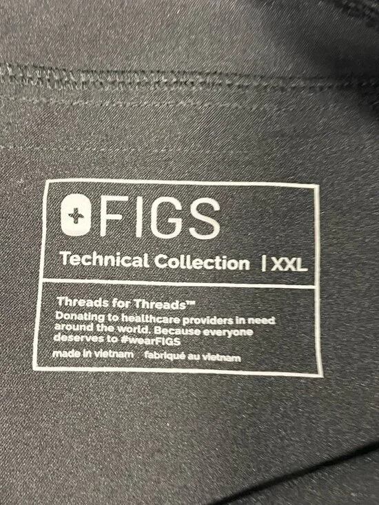 Figs Technical Collection Womens Cargo Scrub Pants Style T2001 Black XXL Medical - Picture 5 of 10